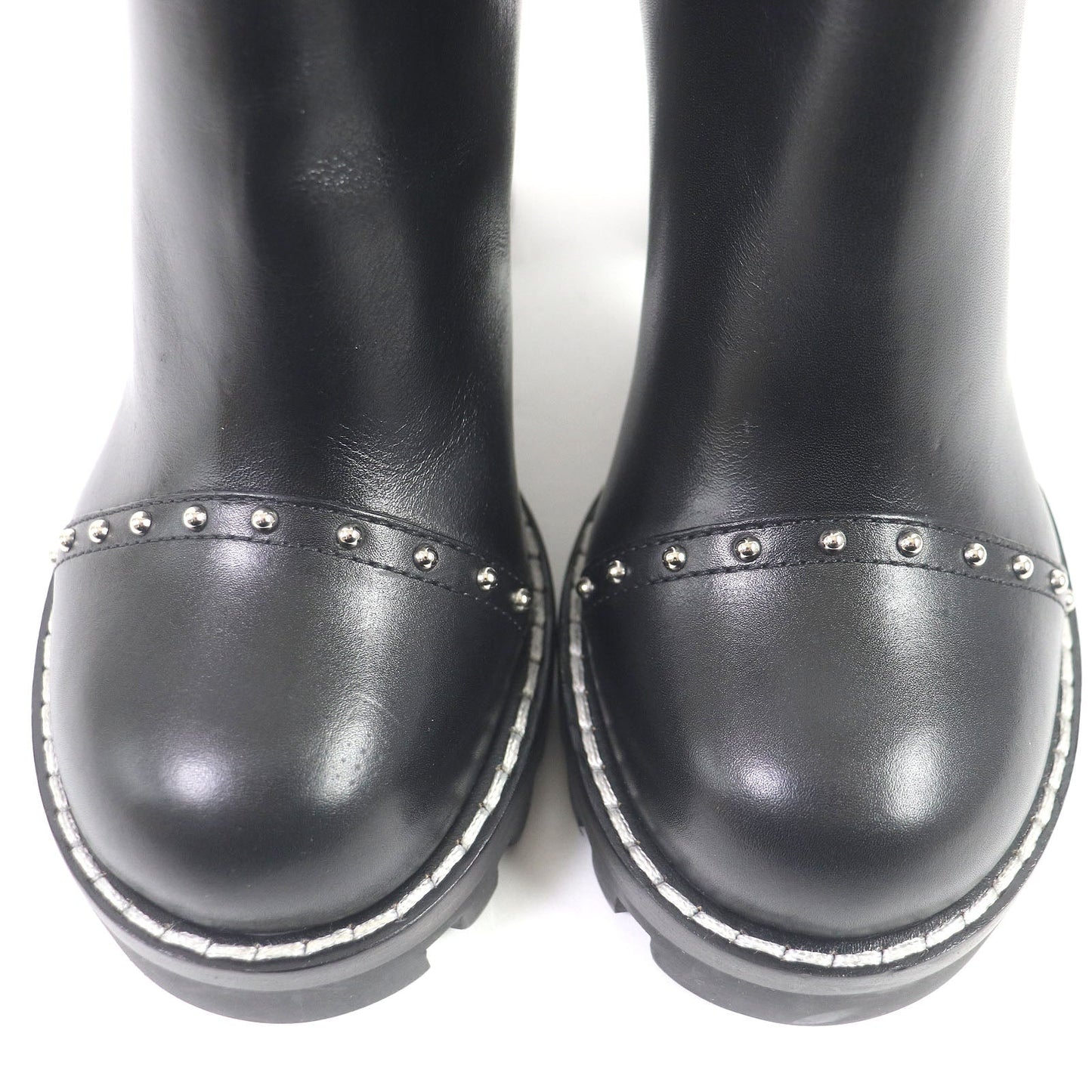 Louis Vuitton Monogram Studded Ankle Boots