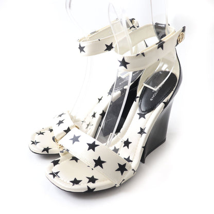 Louis Vuitton Satin Ankle Strap Sandals 37.5