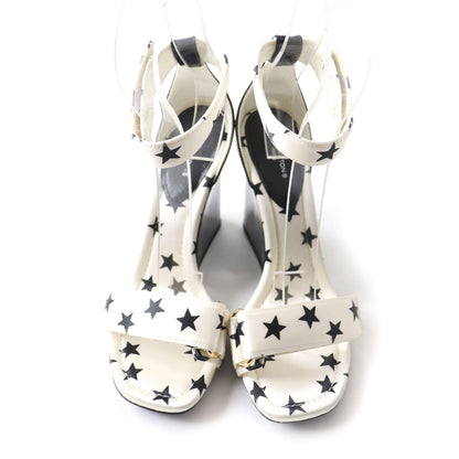 Louis Vuitton Satin Ankle Strap Sandals 37.5