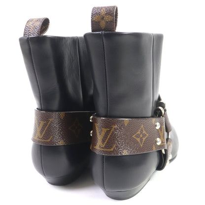 Louis Vuitton Monogram Leather Ankle Boots Women