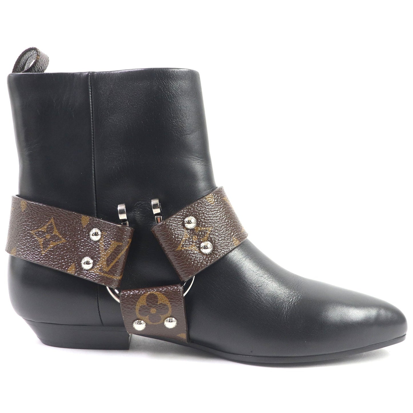 Louis Vuitton Monogram Leather Ankle Boots Women
