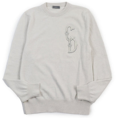 Dior Cashmere Knit Sweater Gray XS