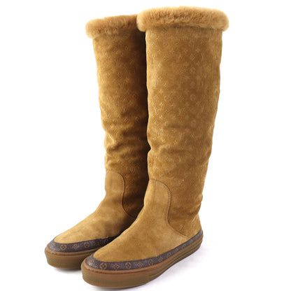 Louis Vuitton Mouton Boots Camel 36 Women
