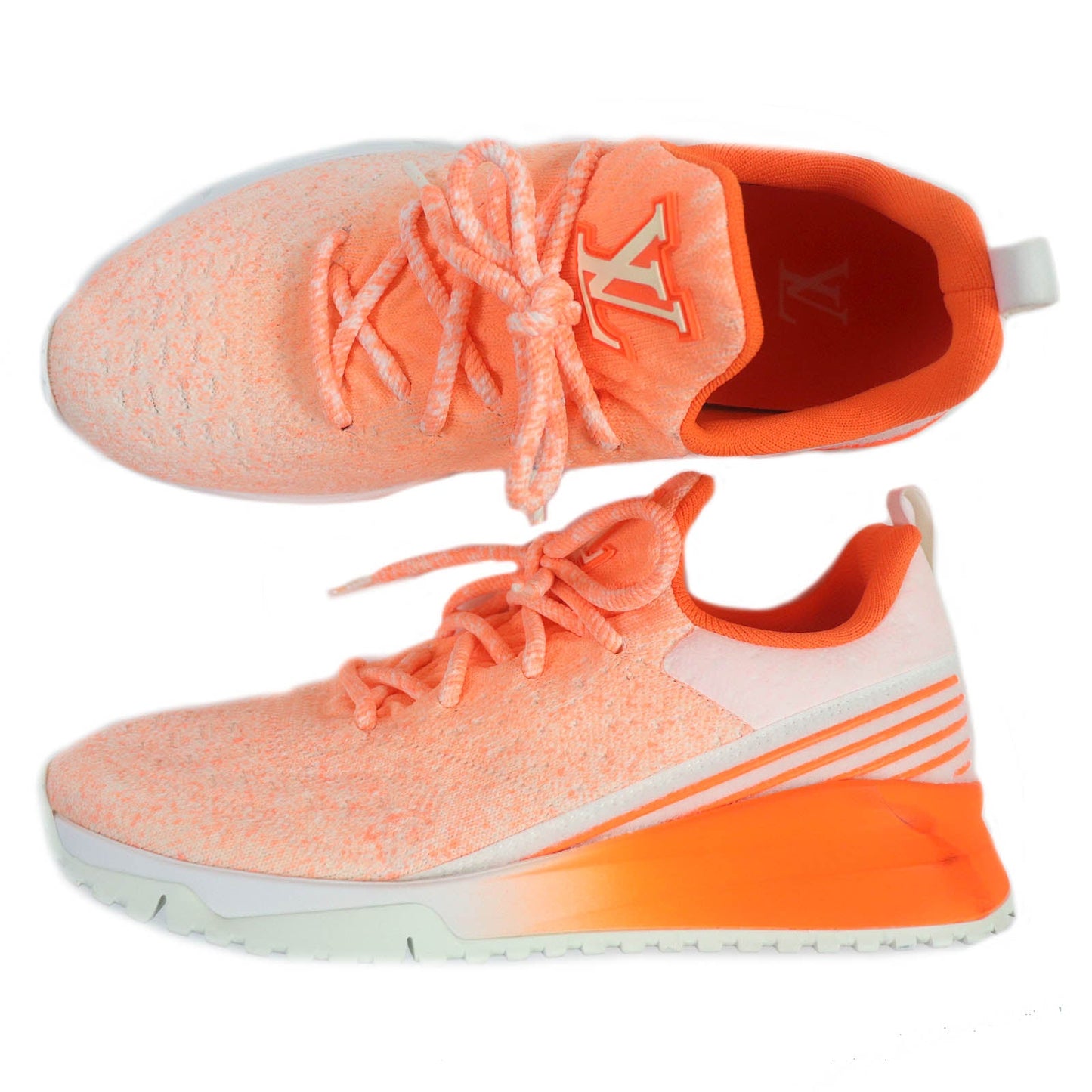 Louis Vuitton VNR Logo Running Shoes Neon Orange