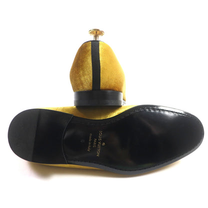 Louis Vuitton Velor Loafers Embroidered Slip-ons