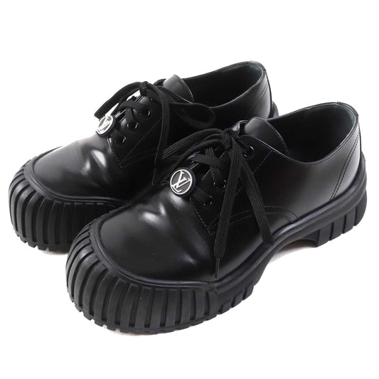 Louis Vuitton Ruby Line Leather Shoes Black 38