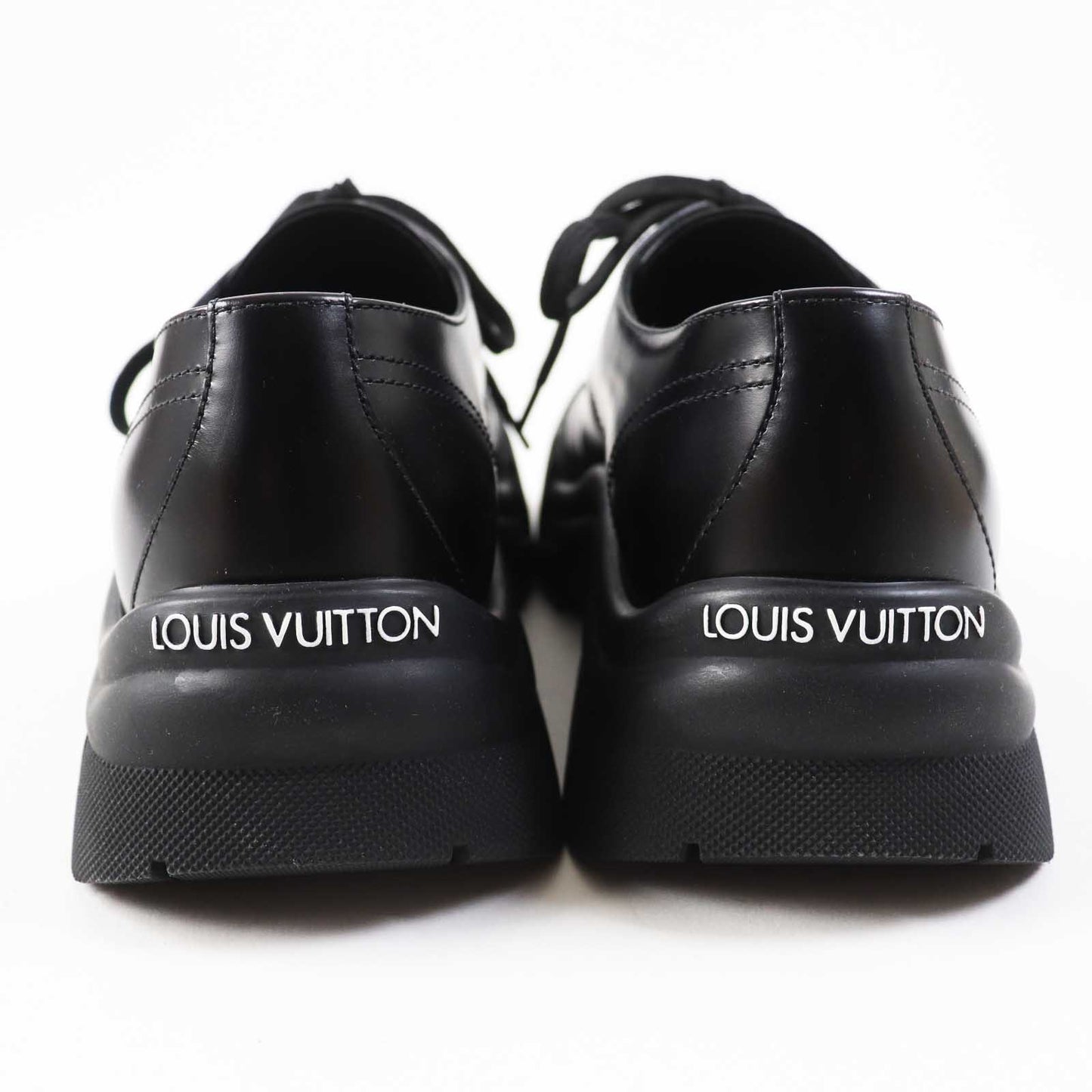Louis Vuitton Ruby Line Leather Shoes Black 38