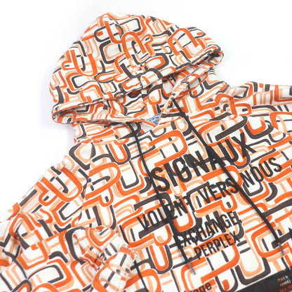 Prada Cotton Triangle Logo Pullover Hoodie M