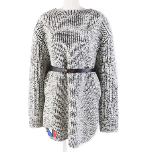 Louis Vuitton Wool Monogram Belted Knit Dress