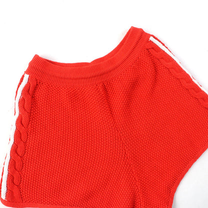 GUCCI adidas Trefoil Knit Shorts Orange M
