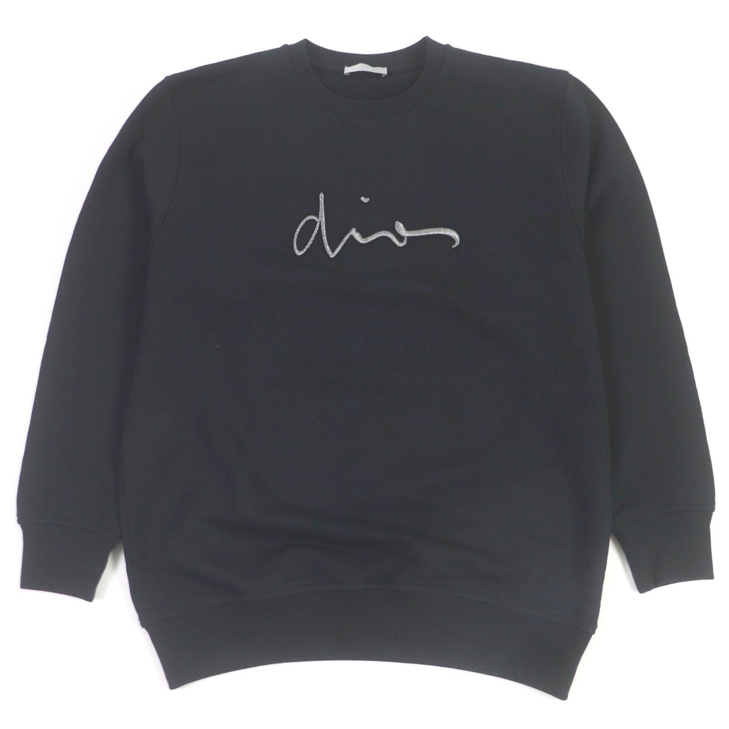 Dior Logo Embroidered Sweatshirt Black S
