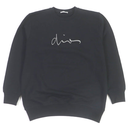 Dior Logo Embroidered Sweatshirt Black S