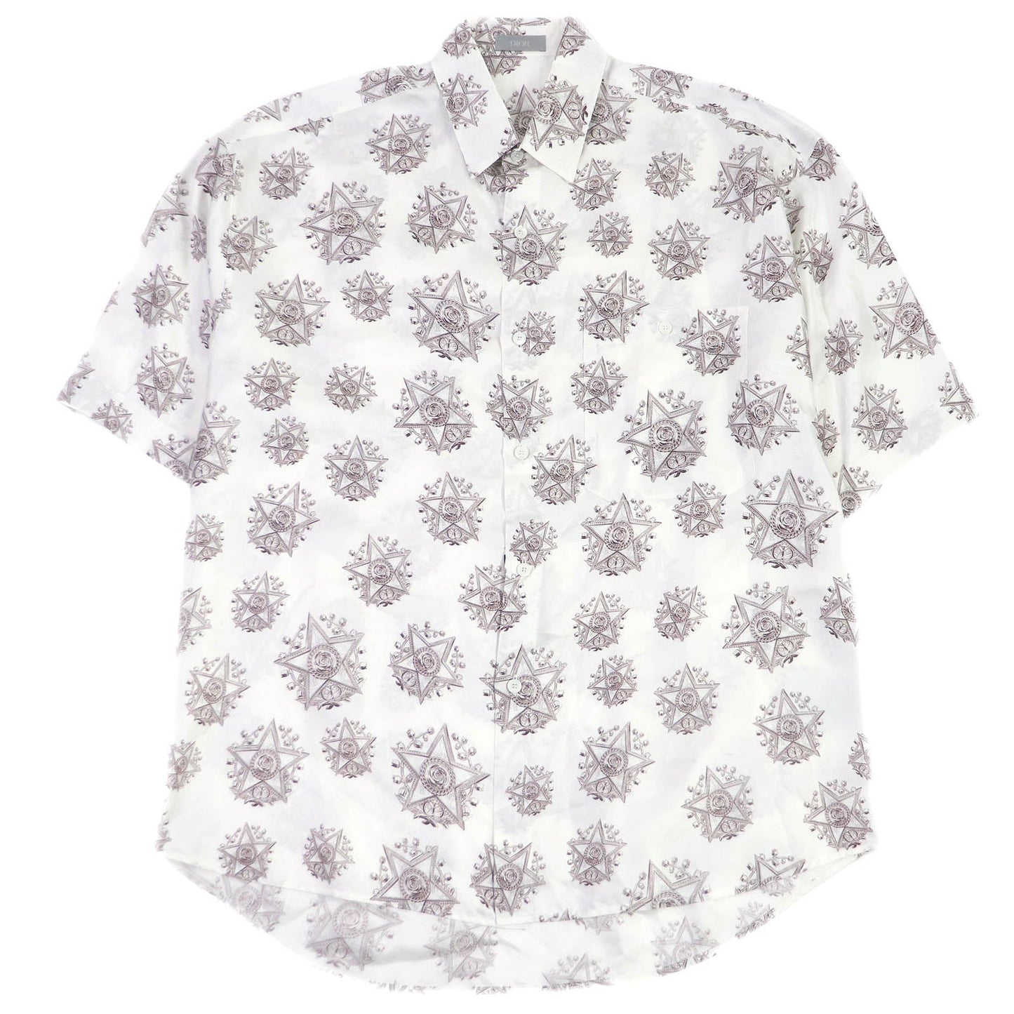 Dior Silk Etoile Pattern Short Sleeve Shirt