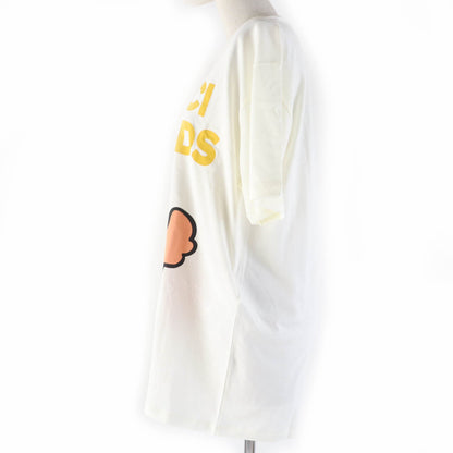 Gucci Animal Print Cotton T-shirt Ivory S