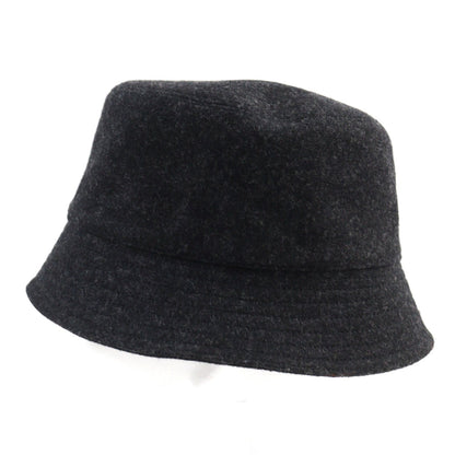 Prada Wool Cotton Triangle Logo Bucket Hat