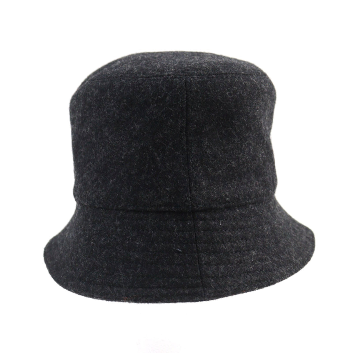 Prada Wool Cotton Triangle Logo Bucket Hat