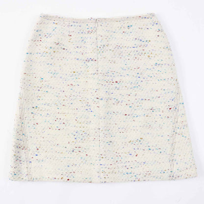 CHANEL Vintage Wool Nylon Trapezoid Skirt 46