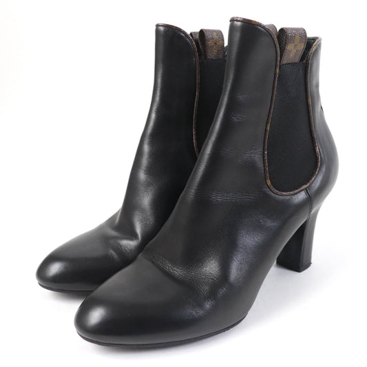 Louis Vuitton Monogram Leather Side Gore Boots