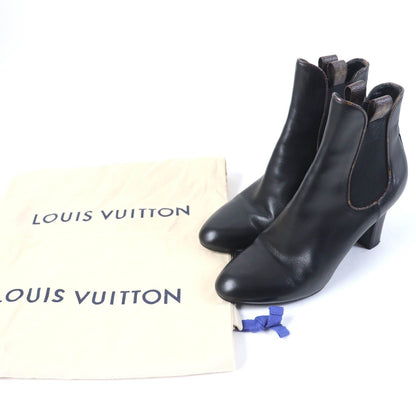 Louis Vuitton Monogram Leather Side Gore Boots