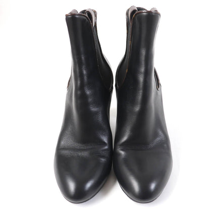 Louis Vuitton Monogram Leather Side Gore Boots