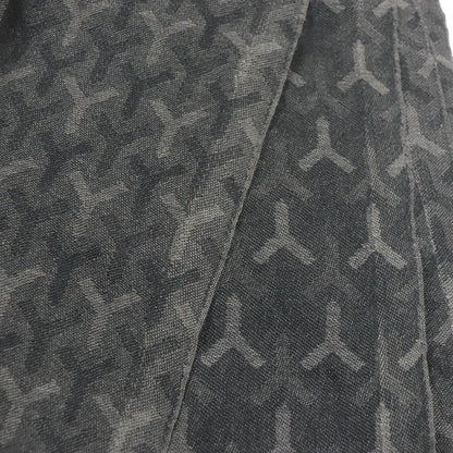 Saint Laurent Cashmere Silk Wool Logo Fringe Scarf