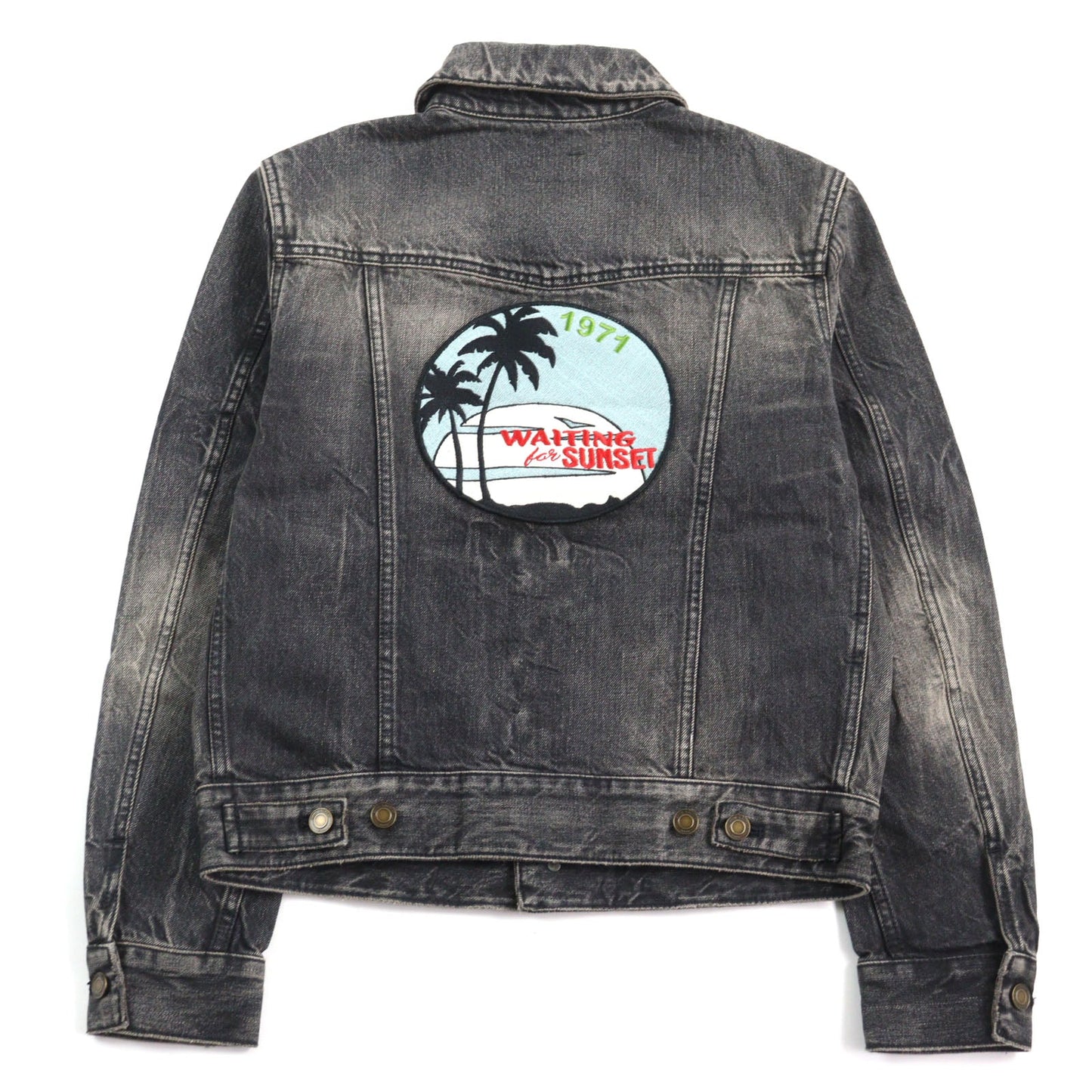Saint Laurent Denim Jacket Dark Gray S