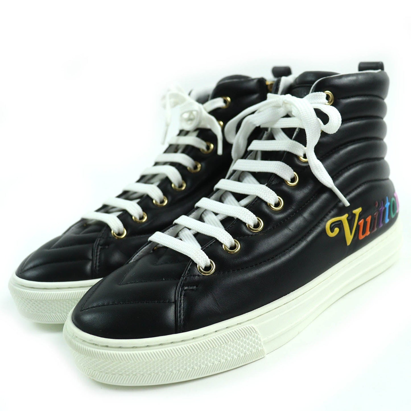 Louis Vuitton Stellar Multicolour Logo High Sneakers