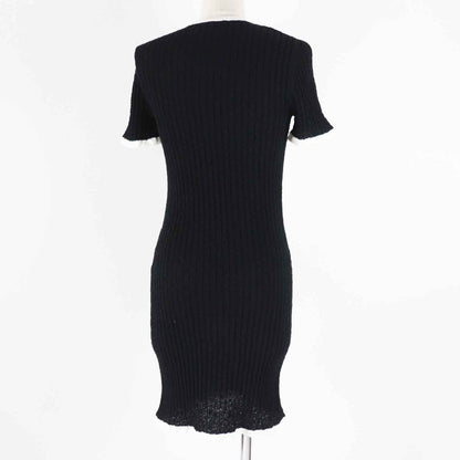 Chanel Cotton Bicolor Short Sleeve Dress