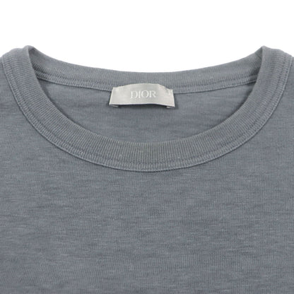Dior Slub Cotton Jersey T-Shirt Gray S