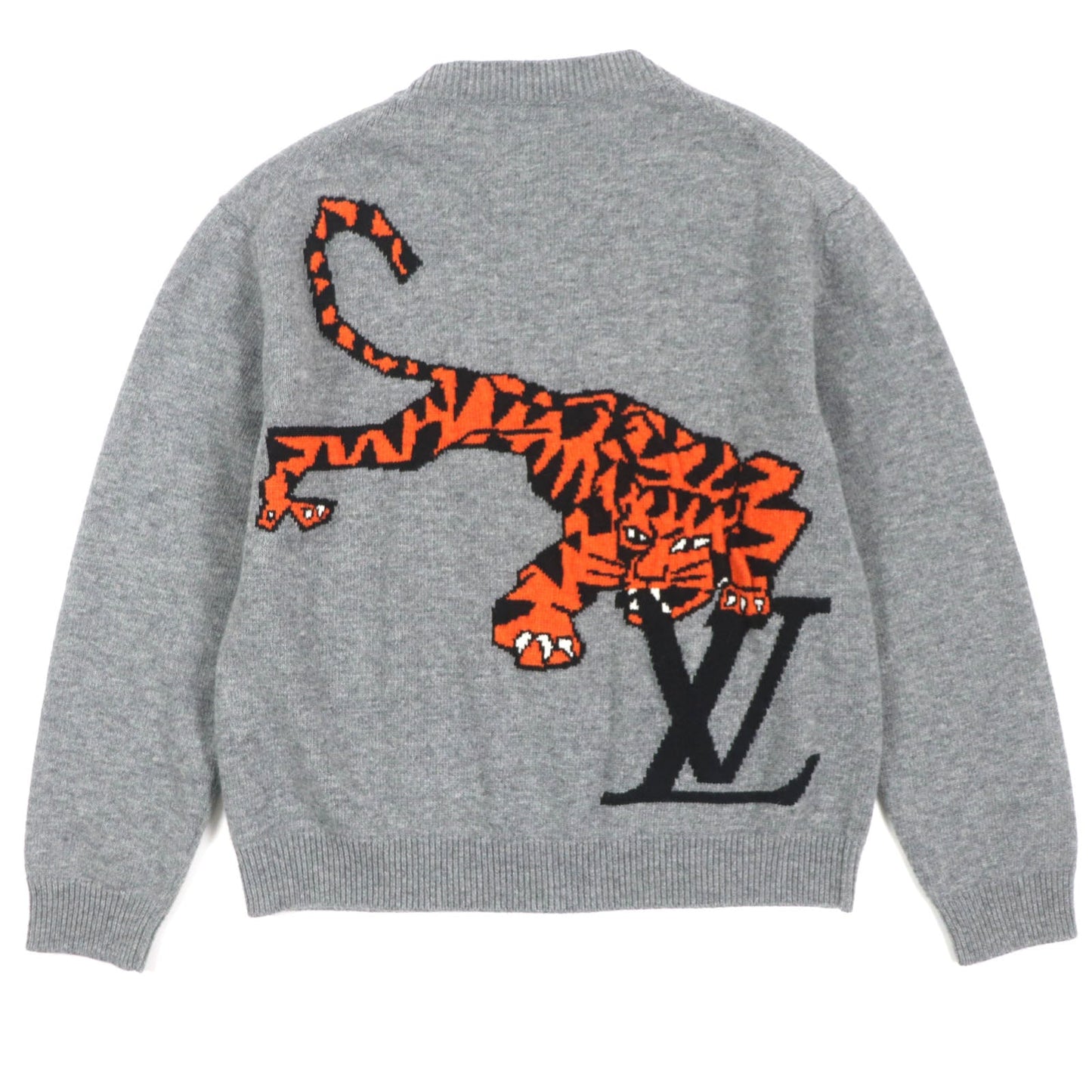 Louis Vuitton Wool Tiger Intarsia Knit Sweater