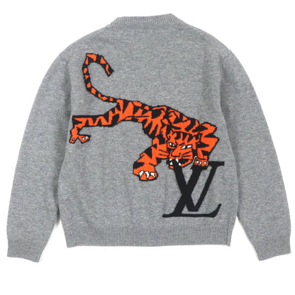Louis Vuitton Wool Tiger Intarsia Knit Sweater