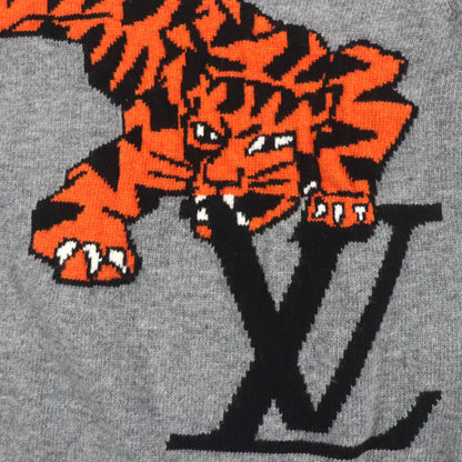 Louis Vuitton Wool Tiger Intarsia Knit Sweater