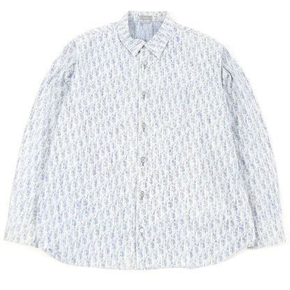 Dior Cotton Oblique Print Denim Shirt