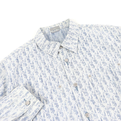 Dior Cotton Oblique Print Denim Shirt