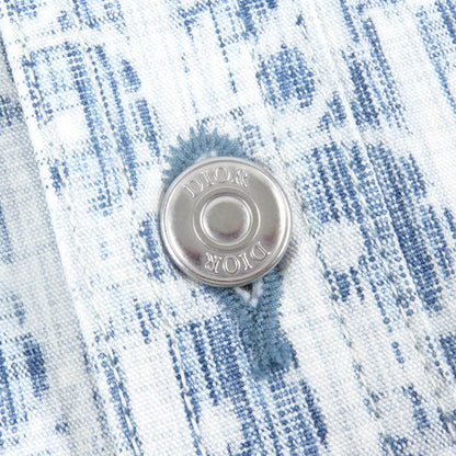 Dior Cotton Oblique Print Denim Shirt