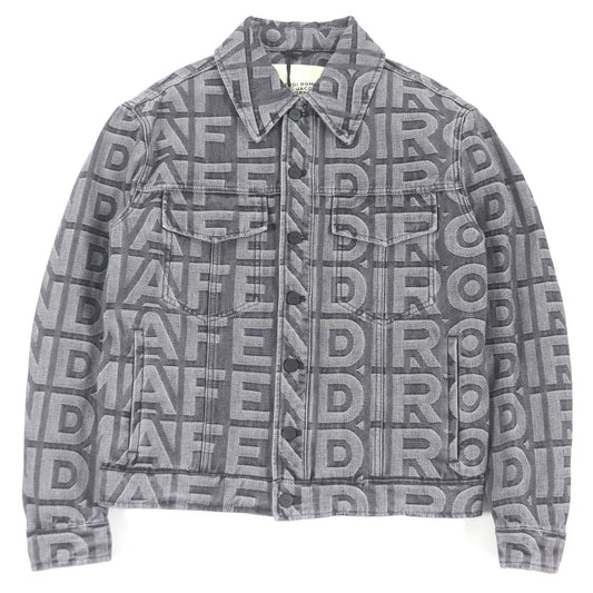 Fendi Marc Jacobs Logo Trucker Jacket Black
