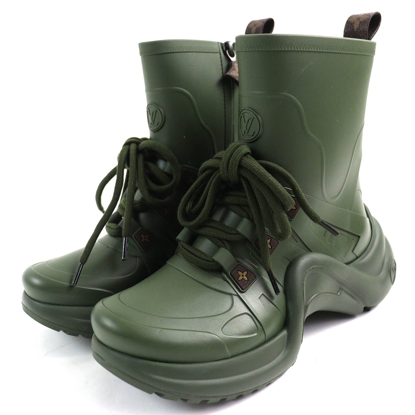 Louis Vuitton Arclight Monogram Rain Boots Khaki