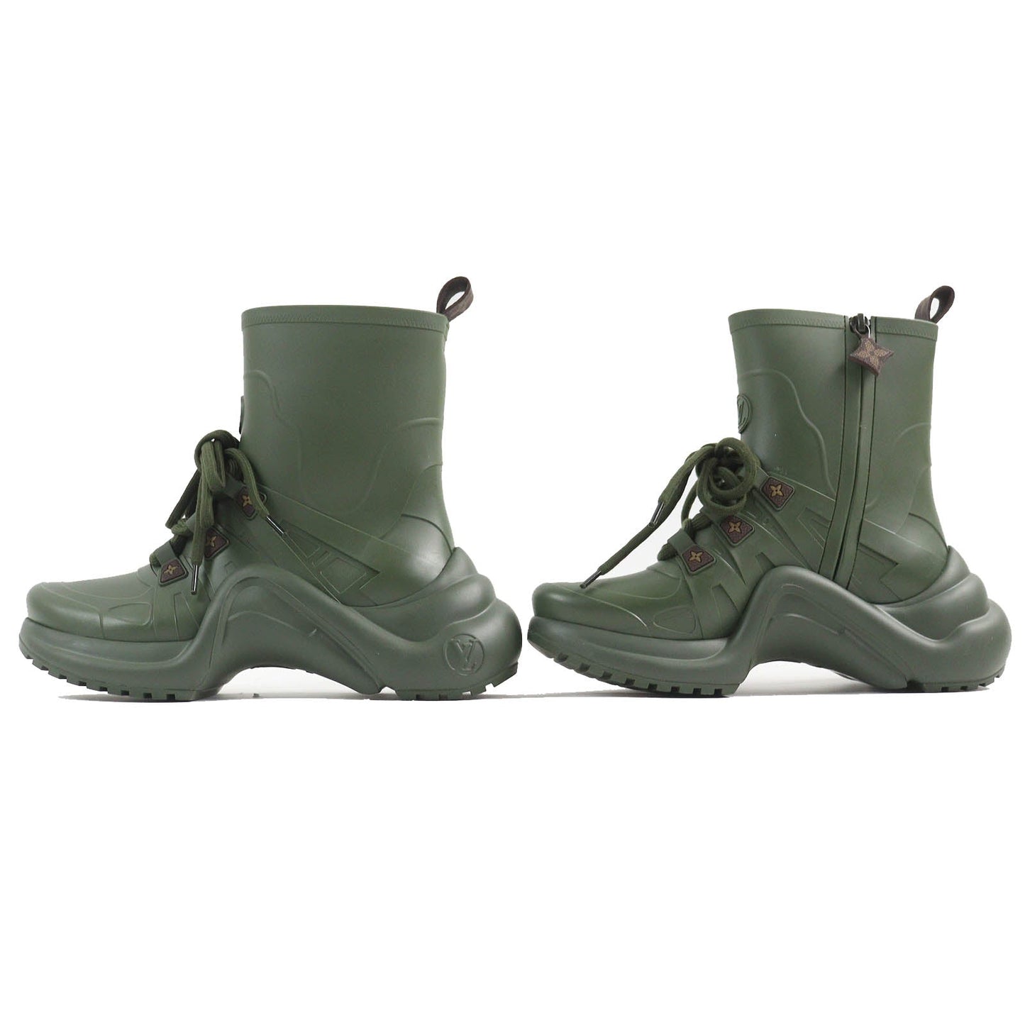 Louis Vuitton Arclight Monogram Rain Boots Khaki
