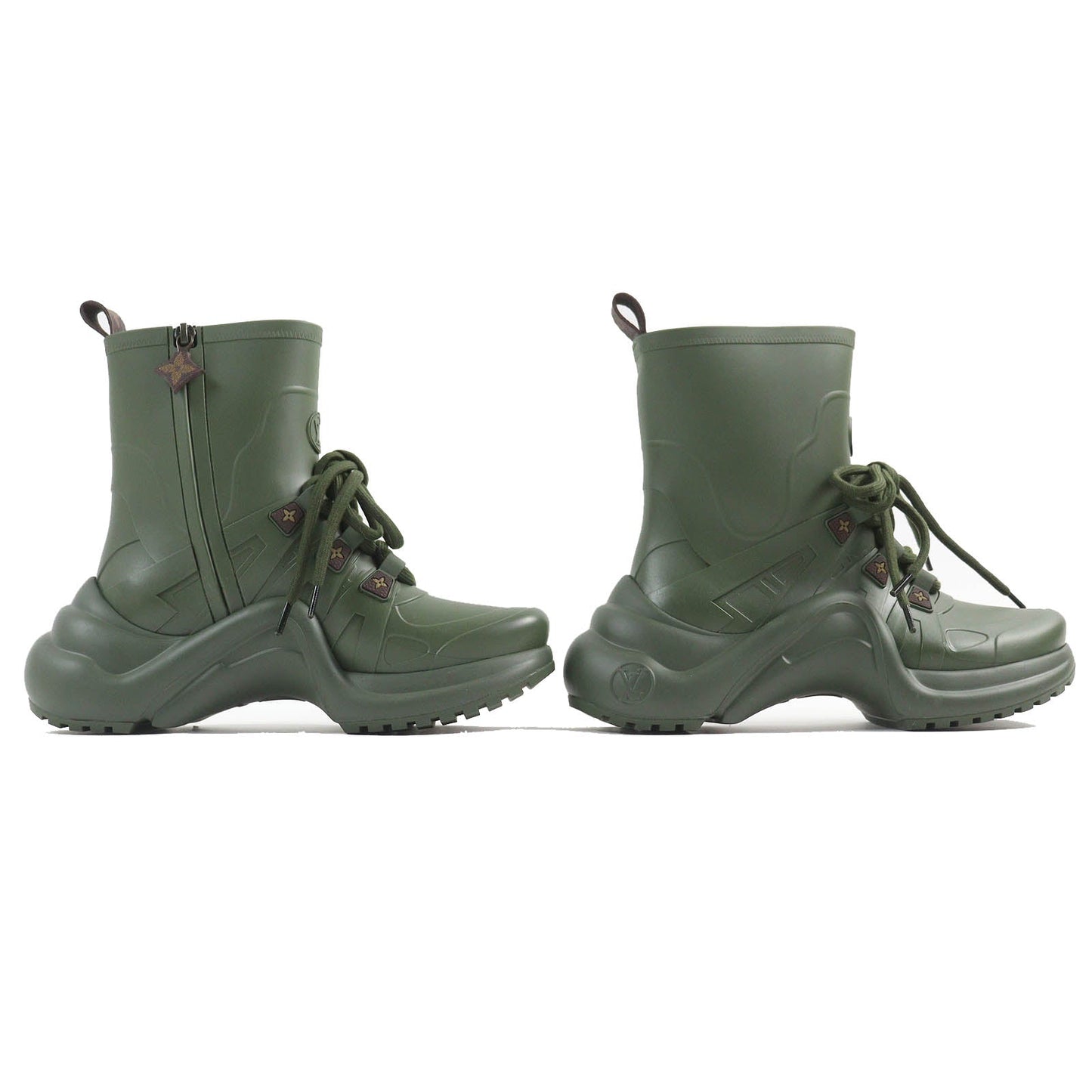 Louis Vuitton Arclight Monogram Rain Boots Khaki