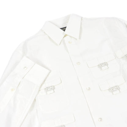 Fendi Cotton FF Logo Multi-Pocket Shirt
