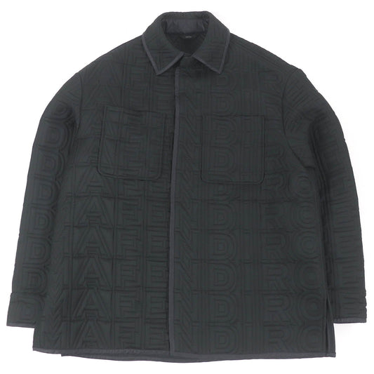 FENDI MARC JACOBS Logo Quilted Jacket Black