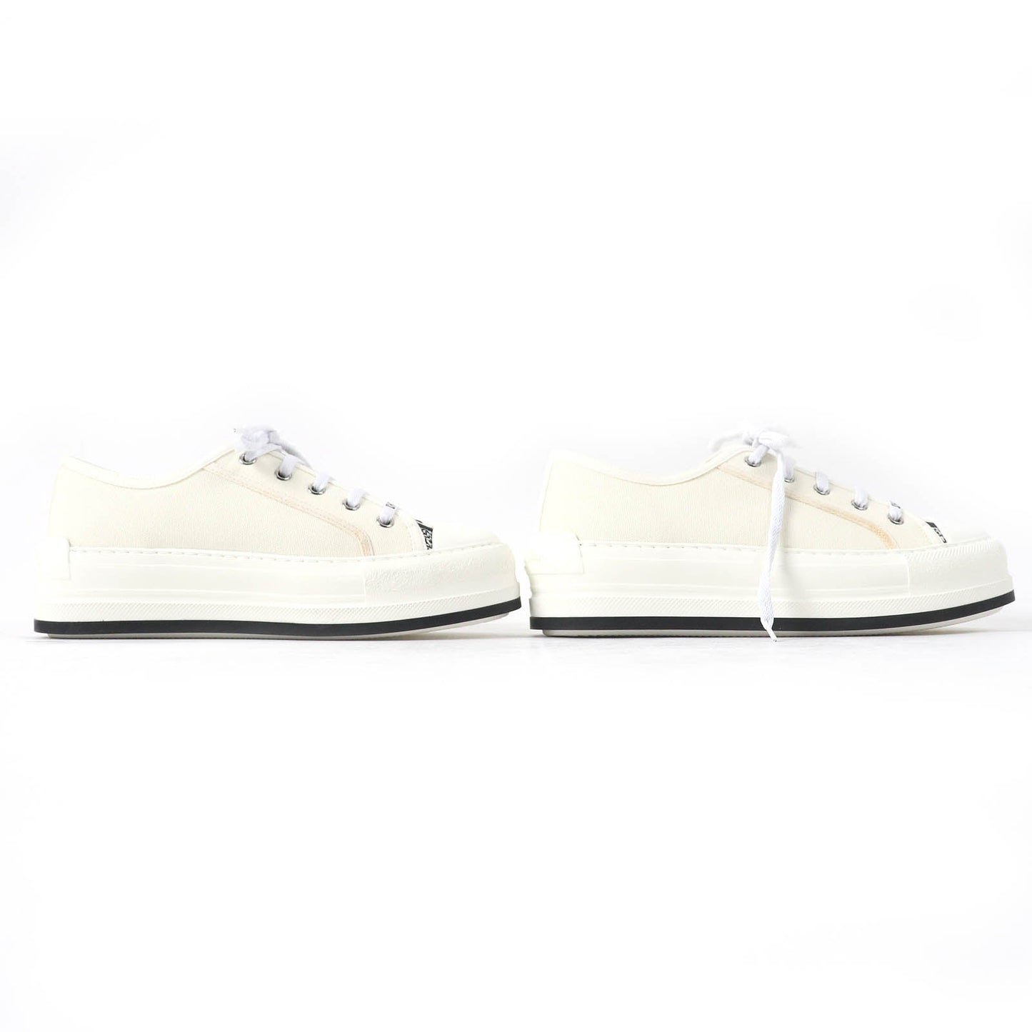 Dior Walk'n'Dior Jacquard Logo Sneakers Ivory