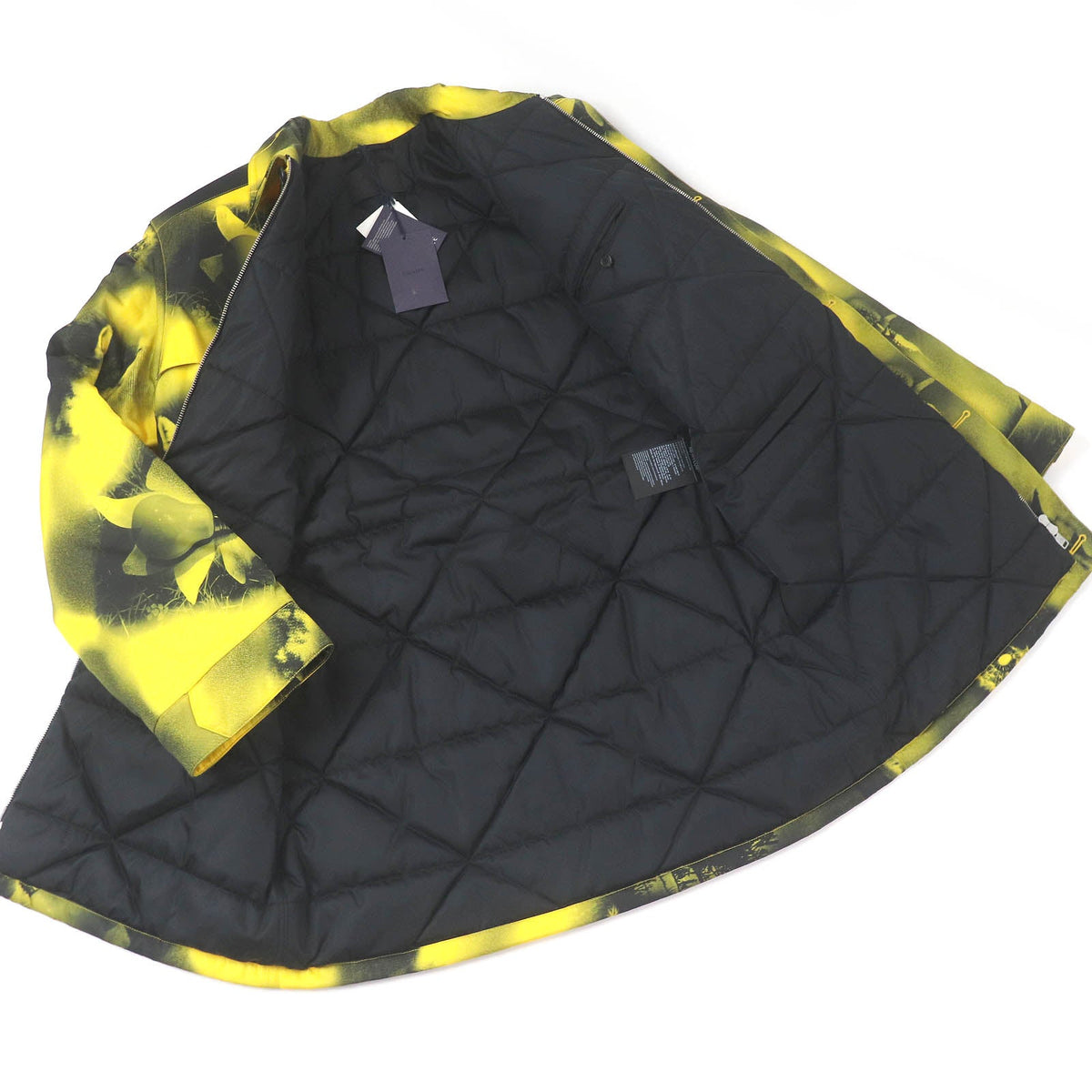 Prada Re-Nylon Triangle Logo Padded Coat