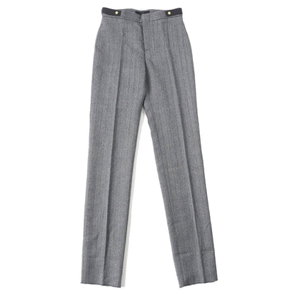 GUCCI Vintage Wool Herringbone Slacks with Belt