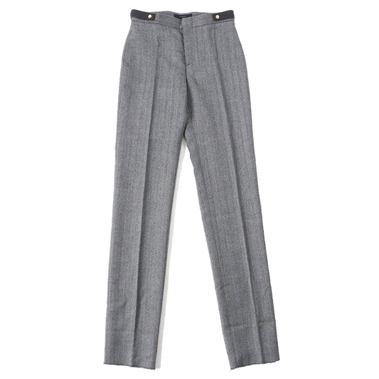 GUCCI Vintage Wool Herringbone Slacks with Belt