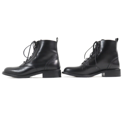 Saint Laurent Leather Lace-up Short Boots