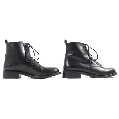 Saint Laurent Leather Lace-up Short Boots