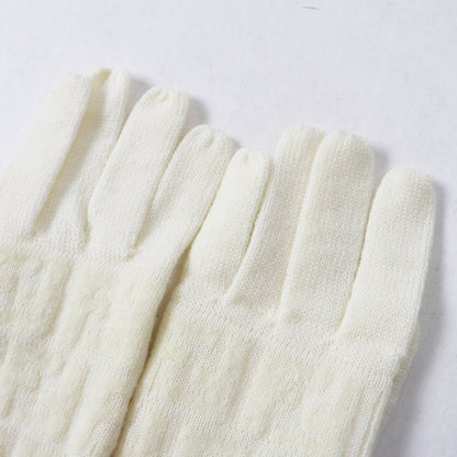 Fendi Wool Nylon Zucca Pattern Knit Gloves