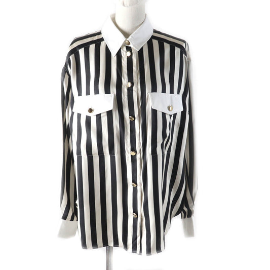 Saint Laurent Silk Long Sleeve Shirt Women