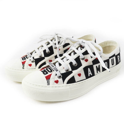 Christian Dior WALK'N'DIOR Canvas Leather Sneakers